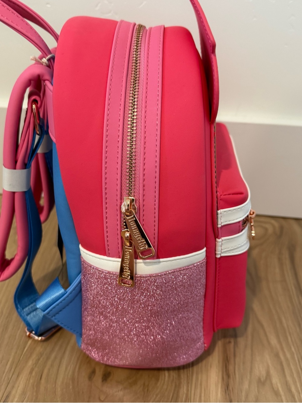 Disney Loungefly NEW Sleeping Beauty Aurora Face Pink Mini Backpack Collectible - Picture 4 of 10
